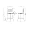 thumbnail image 2 of Boraam Sumatra Counter Height Swivel Counter Stool in Cappuccino, 2 of 5