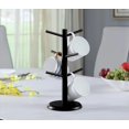thumbnail image 7 of Mug HangerTre, Coffee Cup Holder with 6 Hooks, Wood Coffee Mug Holder for Counter, Coffee Bar Accessories and Decor,Coffee Organizer Station (Balck), 7 of 7