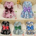 thumbnail image 5 of Chiens Robes d'Été Petite Robe Florale Robes de Mariée Jupe York Vêtements pour Chiot Chien de Compagnie, 5 of 5