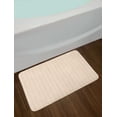 thumbnail image 2 of Geometric Bath Mat, Abstract Vertical Waves with Dots in Pastel Colors Repeating Design, Plush Bathroom Decor Mat with Non Slip Backing, 29.5" X 17.5", Peach Pale Peach White, by Ambesonne, 2 of 2