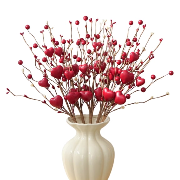 idyllic Valentine's Day red Heart Branch Decoration