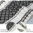 thumbnail image 5 of Woven Table Runner Modern Farmhouse Style Table Runner, Black and White Table Runners 90 Inches Long with Tassels for Bohemian Party Dresser Vintage Home Farmhouse Dining Table Decor, 5 of 10