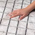 thumbnail image 3 of Addison Rugs Dream Shag Premium Machine Washable Transitional Lattice Gray Rectangle Rug, 8' x 10', 3 of 8