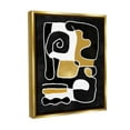 thumbnail image 4 of Stupell Industries Black & Glam Squiggles Abstract Painting Gold Floater Framed Canvas Art Print Wall Art, 17 x 21, 4 of 10