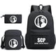 thumbnail image 1 of Set de mochilas SCPs Satchel, mochila escolar de lona para niños, 1 of 1