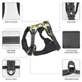 thumbnail image 3 of Vsdgher Corn And Butterflies Pattern Dog Harness,No Pull Pet Harness with Soft Padded Handle,Adjustable Reflective Vest with 2 Buckles,4 Slide Buckles,S-XL Large, 3 of 4