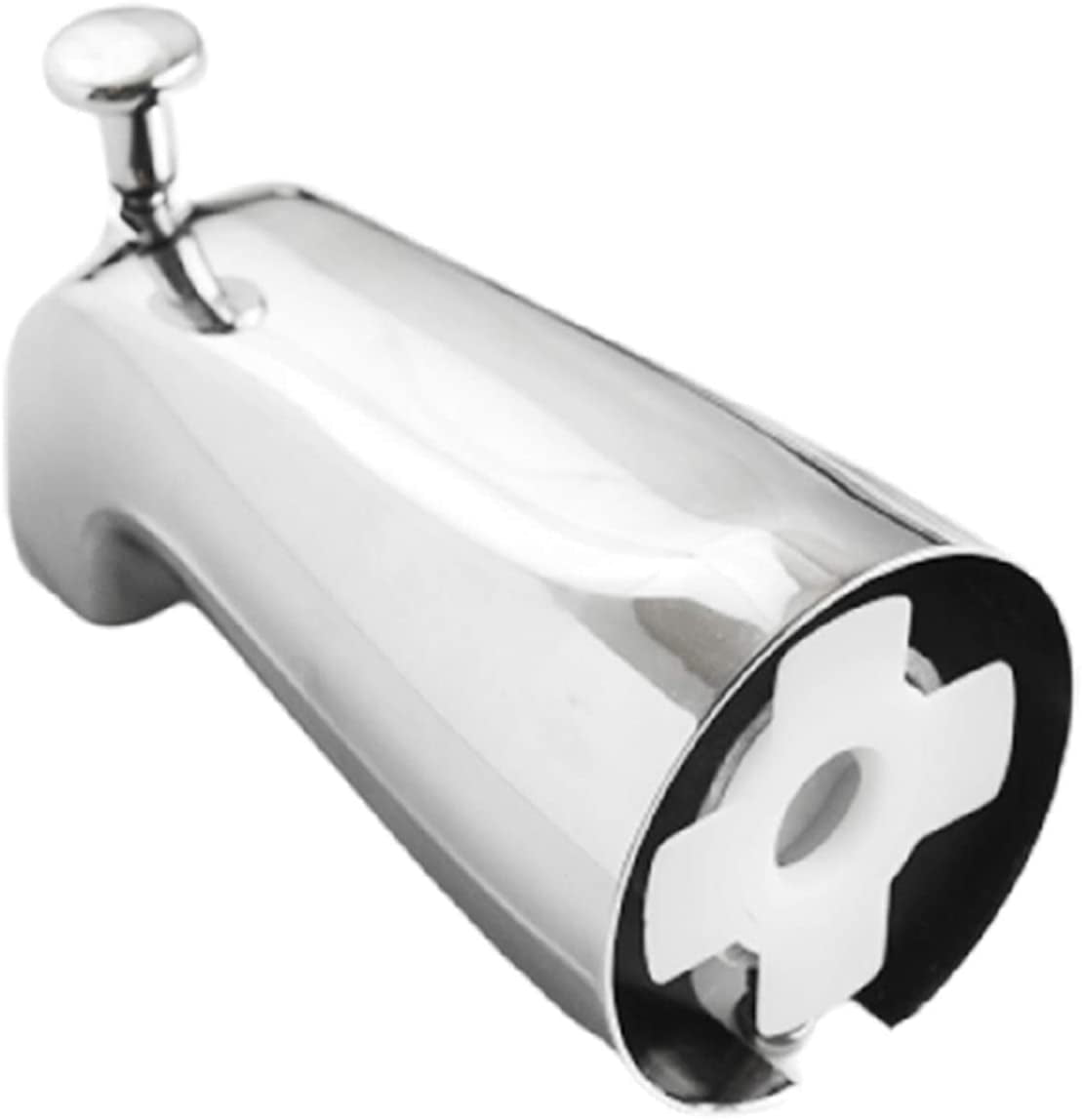 SENTO Slip On Nickel Universal Bathroom Tub Spout with Diverter
