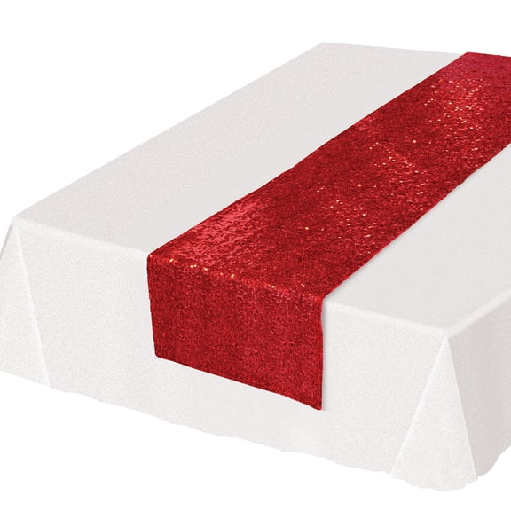 Sequined Table Runner, 11.25" x 6' 3", (1/Pkg)