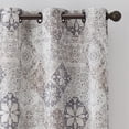 thumbnail image 2 of Eclipse Absolute Zero Martina Medallion Absolute Zero 100% Blackout 40 x 108 Curtain Panel in Taupe, 2 of 2