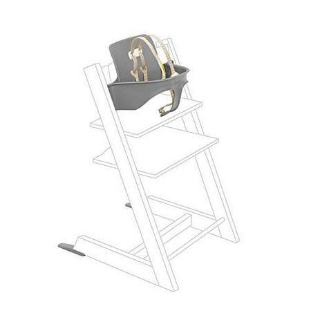 UPC: 0816559138695 | Tripp Trapp Baby Set from Stokke Storm Grey – Convert The Tripp Trapp Chair into High Chair – Removable Seat + Harness for 6-36 Months – Compatible with Tripp Trapp Models After May 2006