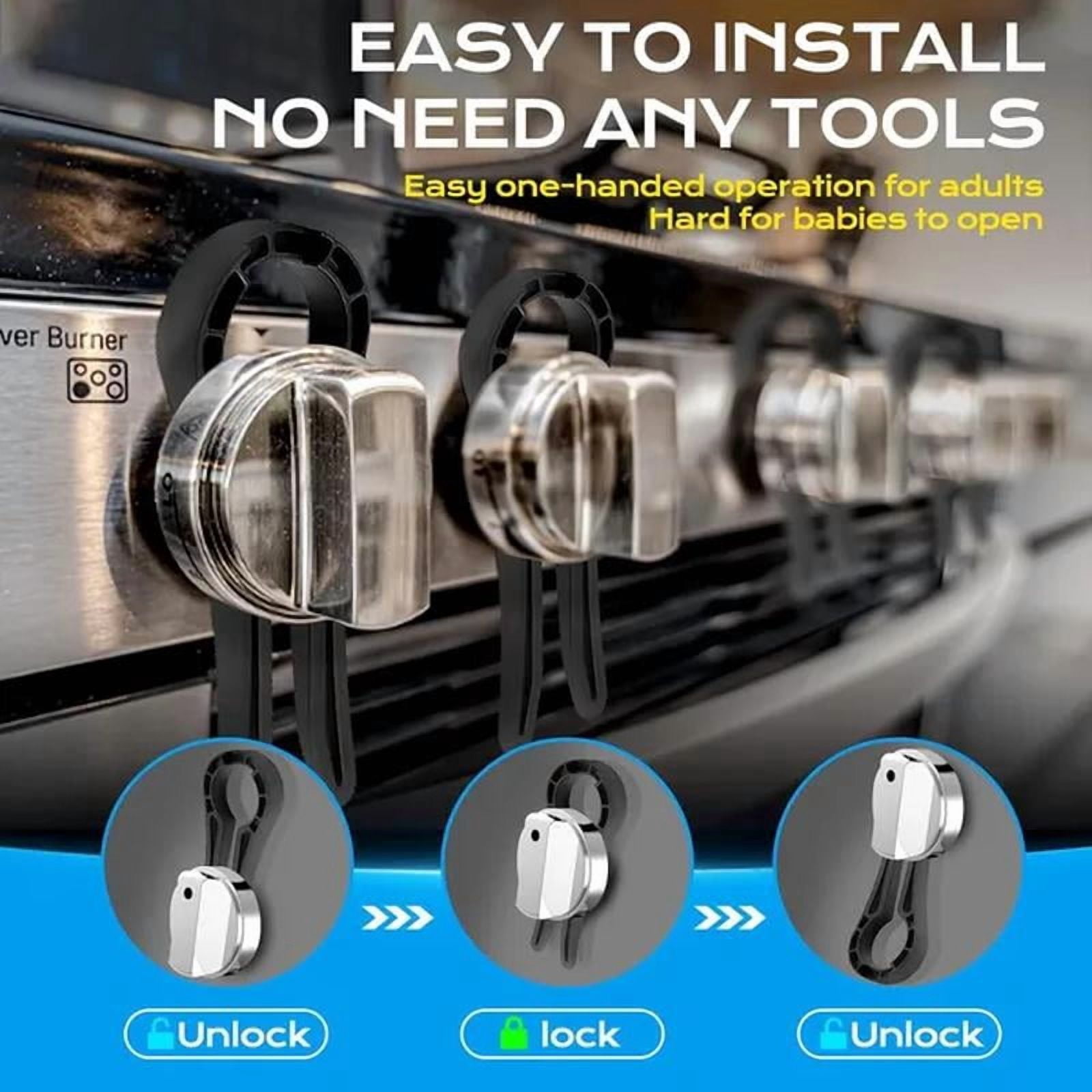 Stove Knob Safety Covers, Gas Stove Knob Locks