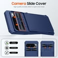 thumbnail image 3 of Oupeigar for Google Pixel 9/Pixel 9 Pro Case With Card Holder&Camera Cover&Kickstand【RFID Blocking】Full-Body Shockproof Wallet Phone Case-Blue, 3 of 9