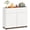 White, variant on Costway Sideboard Buffet Cabinet wirh Storage, Drawer and Push-to-Open Doors for Kitchen Black