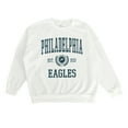 thumbnail image 5 of Women's Gameday Couture White Philadelphia Eagles Timeless Triumph Premium Fleece Pullover Sweatshirt, 5 of 5