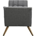 thumbnail image 2 of Modway Response Upholstered Fabric Bench in Gray, 2 of 6