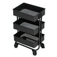 thumbnail image 1 of Maison de Poupée 3 Niveaux Rack de Rangement, Maison de Poupée Rack de Rangement Moderne Style Rectangle Métal Mobile Simulation Échelle 1:12 pour les Enfants Noir, 1 of 8