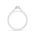 thumbnail image 2 of ANGARA Natural Classic Cushion Aquamarine Ring with Diamond Halo in 14K White Gold for Women (Size-4mm) | March Birthstone, Birthday, Anniversary, Jewelry Gift for Women | Natural Aquamarine Ring, 2 of 9