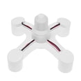 thumbnail image 1 of Hugtrwg 3PC 3 en 1/4 en 1/5 en 1 E27 A E27 Base Socket Splitter Lámpara LED (B), 1 of 5