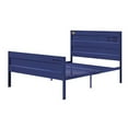 thumbnail image 3 of JERFIT Full Size Industrial Metal Bed Frame, Blue Container Themed Platform Bed with Headboard Footboard, No Box Spring Needed, 3 of 6
