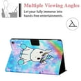 thumbnail image 5 of Slim Fit Case for Amazon Kindle Fire HD 10.1" 11th Gen(2021), Fire HD 10 Plus Cover, Allytech PU Leather Shock-Absorption Adjustable Stand Auto Wake Sleep Smart Case and Cover, Rainbow Unicorn, 5 of 7