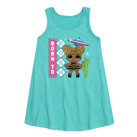 

LOL Surprise! Dolls - Queen Bee is Born to Roam - Toddler & Youth Girls A-line Dress