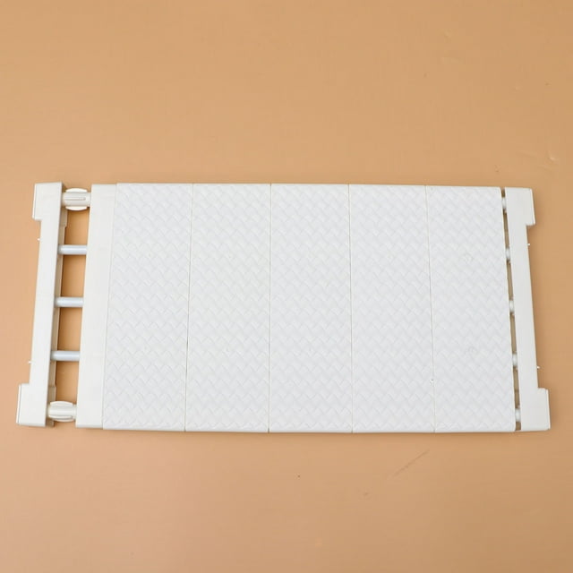 WEUVEB Shelf Dividers for Closet Adjustable Storage Rack 1Pack White ABS Material Increase Friction Home Organization