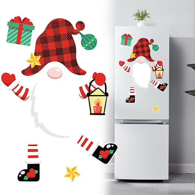 SuChun Kids Bedroom Set Christmas Refrigerator Magnet Set Christmas Decoration Refrigerator Snowman. Santa . . Refrigerator Magnet Home Decor.