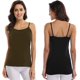 thumbnail image 4 of Cami Correa de espagueti ajustable para mujer construida en sujetador camisetas sin mangas 2 Pack Size T 2XL, 4 of 7