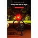 thumbnail image 3 of 2X Luces de Bicicleta Luz Trasera de Flash Una Prueba de Agua Luz Trasera de Bicicleta Luz Trasera de Bicicleta de Montaña Faros Delanteros Y Luces Traseras LED Rojo, 3 of 5