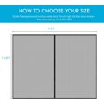 thumbnail image 3 of Magnetic Garage Door Screen for 1 Car 9x7 ft Single Garage Door Mesh Screen Curtain Cover Kit with Hook and Loop, Black (GSD-0009-07), 3 of 5