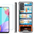 thumbnail image 1 of Shockproof Bumper Phone Case for Samsung Galaxy A52 5G, with Tempered Glass Screen Protector, by OneToughShield ® - Vending Machine, 1 of 3