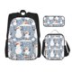 thumbnail image 1 of Balery Happy Snowmen Snowfall Mochila Escolar 3 en 1 para Niños - Mochila Resistente con Lonchera Térmica y Estuche - Mochila Escolar para Niños y Niñas, 1 of 7