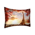 thumbnail image 2 of Disketp Eiffel Tower Satin Pillowcase For Hair And Skin - Satin Pillow Cases Standard Size 20x30 Inches With Zipper,Gifts For Women Men, 2 of 8