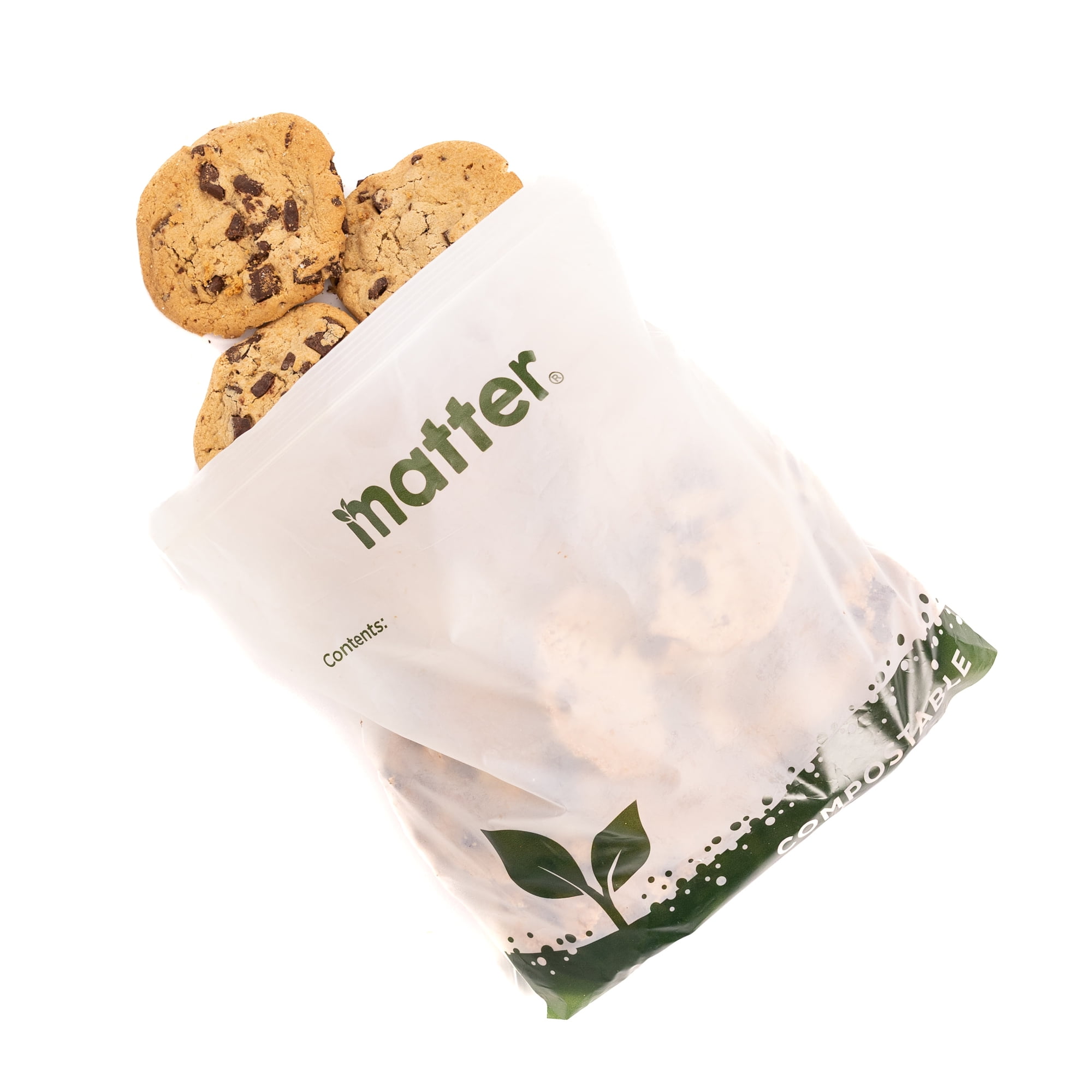 Matter Compostable Gallon Freezer Food Storage Bags, 15 Count