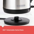 thumbnail image 7 of BLACK+DECKER 1.7 Liter Electric Cordless Kettle, Stainless Steel, 7 of 7