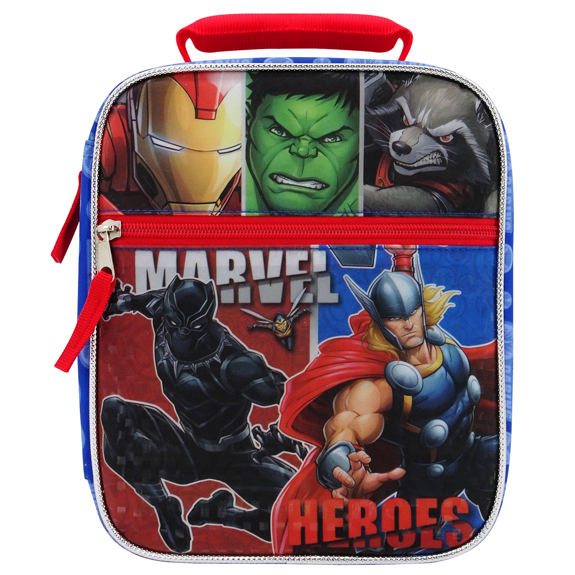 Marvel Kid's Avengers Insulated Reusable Lunch Bag for Boys