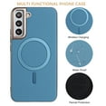 thumbnail image 4 of Allytechgroup Case for Samsung Galaxy S23, Compatible with MagSafe Slim Leather Magnetic Back Cover with Wireless Charging, Shockproof Anti-Scratch Protective Phone Case for Men & Women,Lightblue, 4 of 6