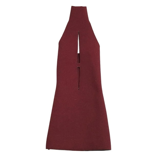 Vestido corto de cuello alto que deja ver el pecho, ideal para muñecas BJD de 1/6 y figuras de niñas de 12 pulgadas. rojo oscuro