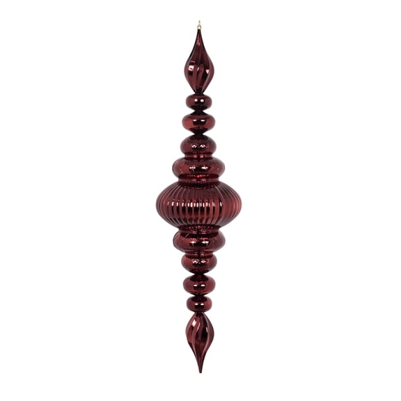 Vickerman 41" Burgundy Shiny Finial Ornament