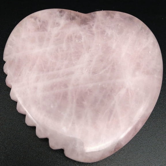 Tool for Face, Rose Quartz Guasha Heart Shape Face Muscle Sculptor,guasha for Jawline. Face Massager