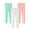 C(White + Mint Green + Pink), variant on 2-7 Years Toddler Girls Basic Solid Cotton Legging Kids Stretch Leggings