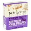 Nutrisystem Body Select Birthday Cake Squares Nightcap Snacks, 1.4 oz, 5 count