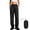 Black-pants, variant on Ladies Elastic Waist Water Resistant Drawstring Hem Windbreaker Jogger Pants Packable Outdoor Casual Sport Trouser Blue L