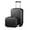 Black, variant on Zimtown 2 Piece Luggage Set, 20" Carry-On Expandble ABS PC Luggage Hardside Lightweight Suitcase, 14" Mini Cosmetic Cases, Blue