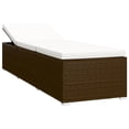thumbnail image 2 of vidaXL 3 Piece Garden Sun Loungers with Tea Table Poly Rattan Brown, 2 of 5