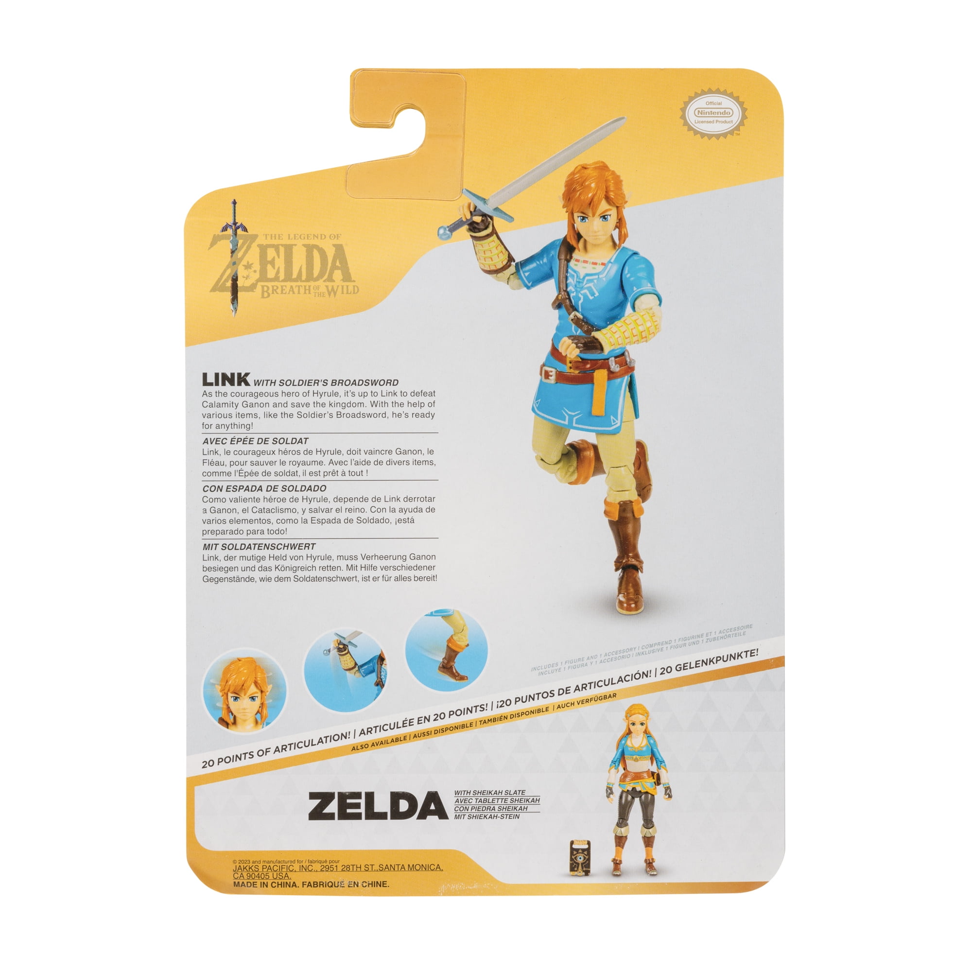 World of Nintendo Breath of The Wild Link Action Figure
