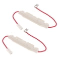thumbnail image 1 of Luxshiny 2Pcs Microwave Thermostat Fuse White Plastic Replacement for Microwave Maintenance Users, 1 of 8