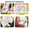 thumbnail image 6 of Double-Sided Reusable Mini Whiteboard 9x12" with Marker, Portable Dry Erase Board for Home Messages , Office To-Do Lists, School Notes, Live Commentary,Black, 6 of 6