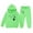 1#Light Green, variant on Kiijoy Toddler Girls Outfits Cartoon Dog Print Hoodie Joggers Set Kids Sweatsuit