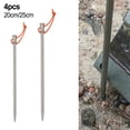 thumbnail image 2 of Tent Pegs with Reflective Rope Made from Lightweight Titanium Material, 2 of 6